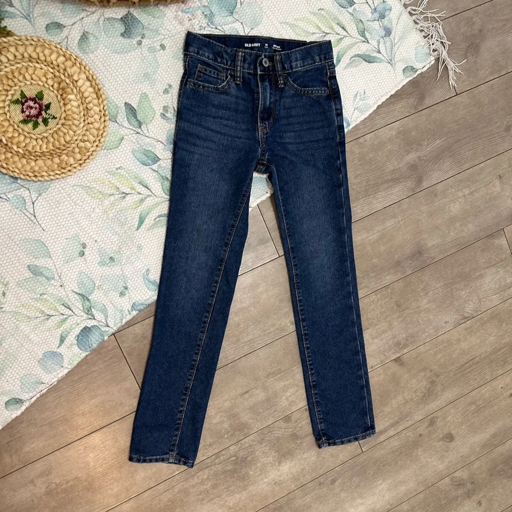 New Old Navy Girls Built in Tough Skinny Slim Jeans Size 10